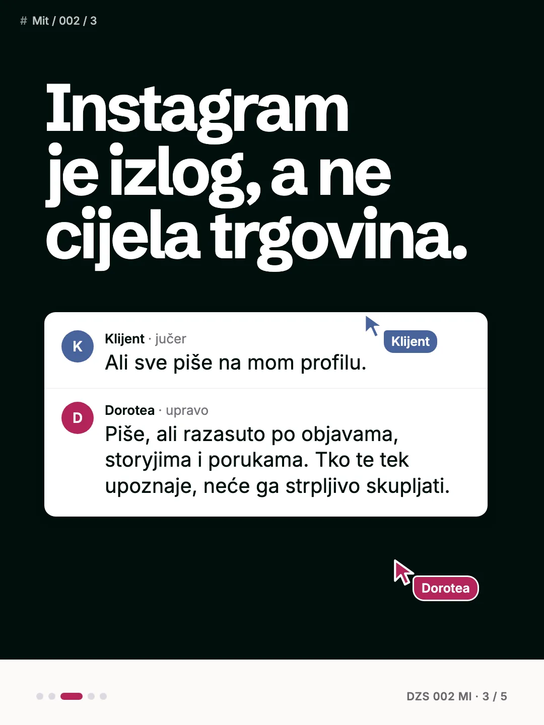 Instagram je izlog, a ne cijela trgovina.