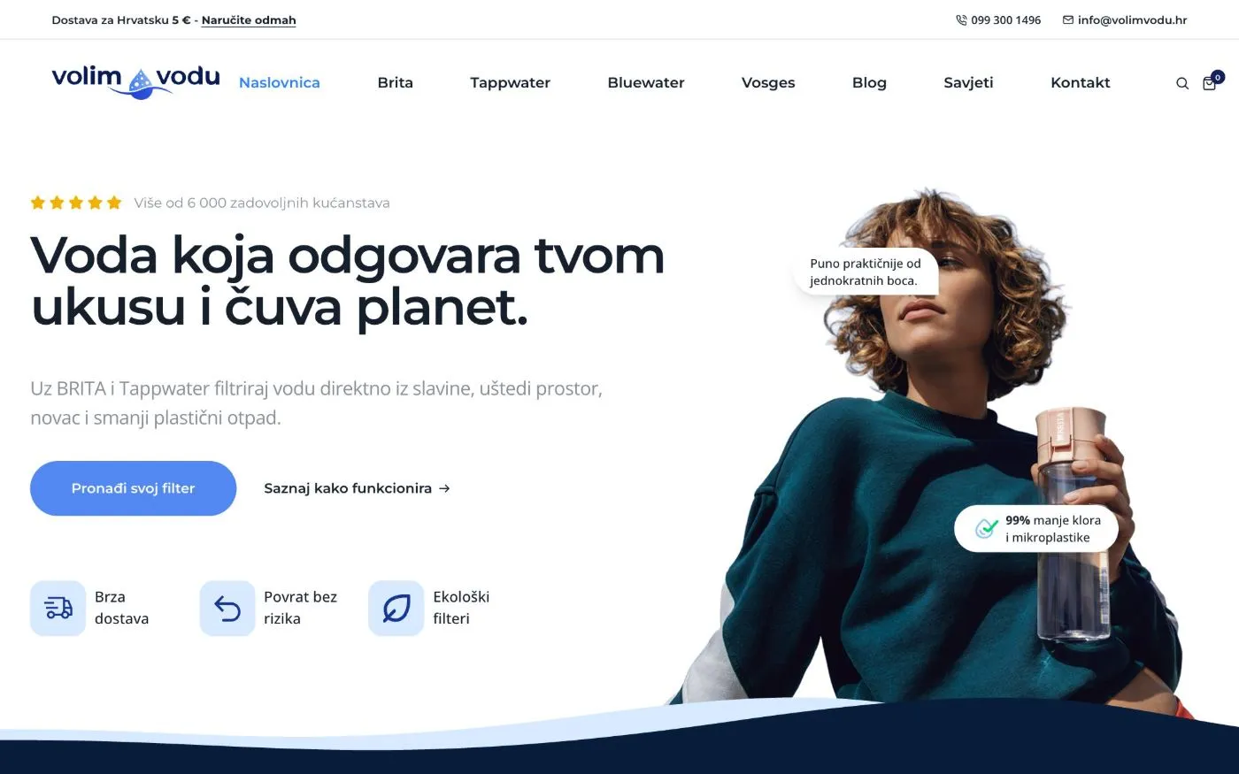 Volim vodu: naslovnica