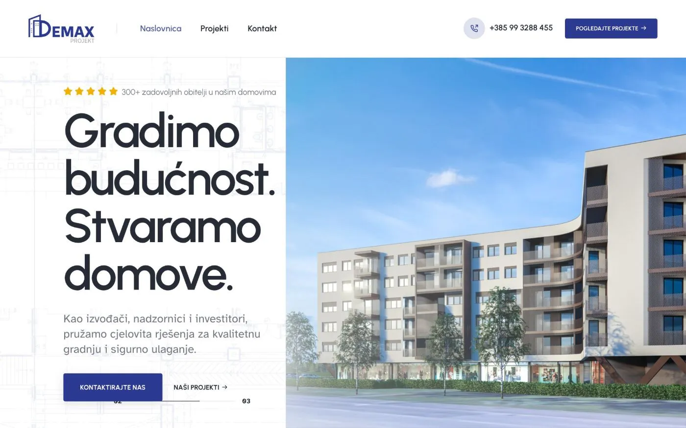 Demax Projekt: naslovnica